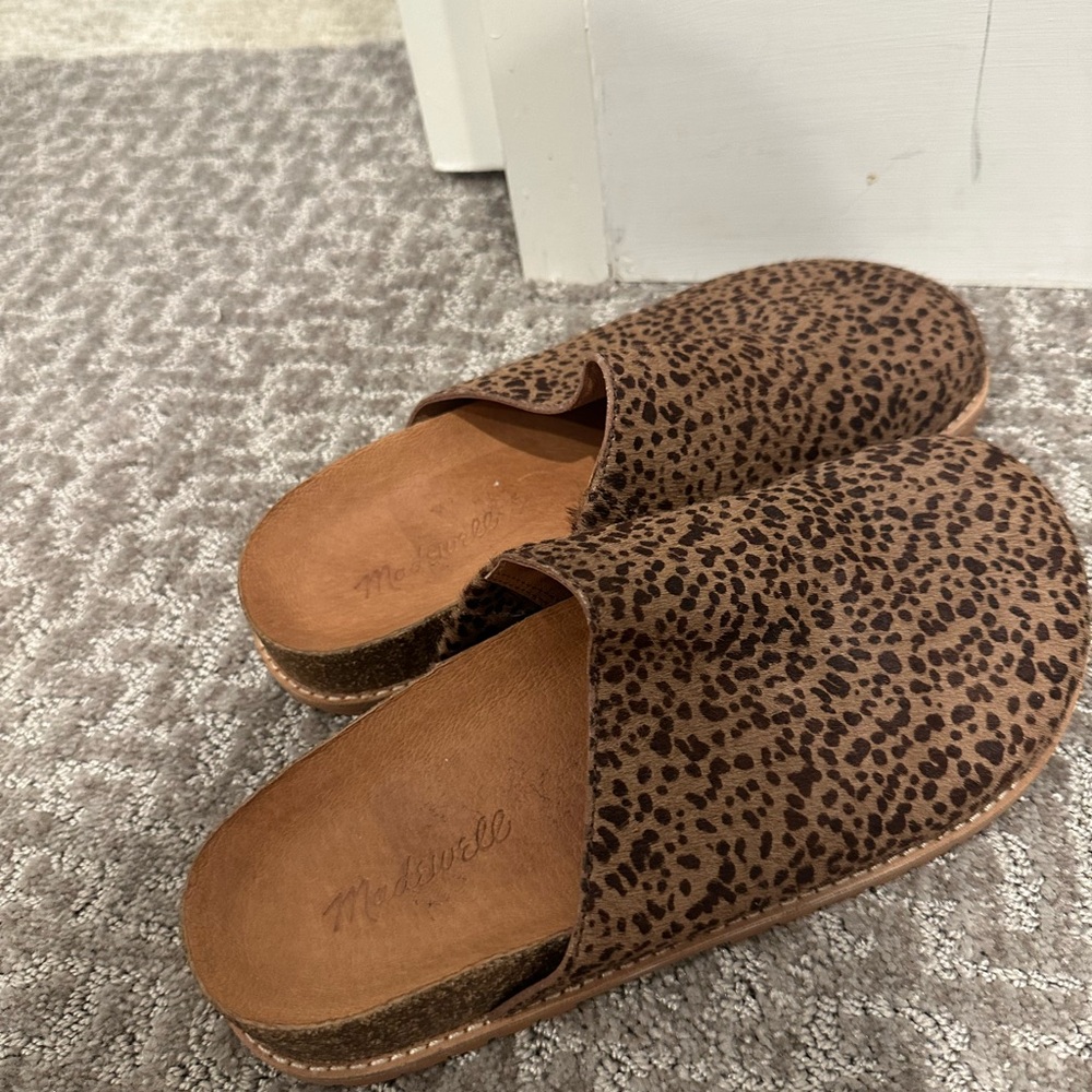 Madewell Brown Leopard Print Moccasins